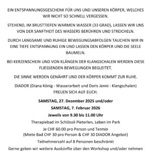 Aqua-Relax und Klangschalen